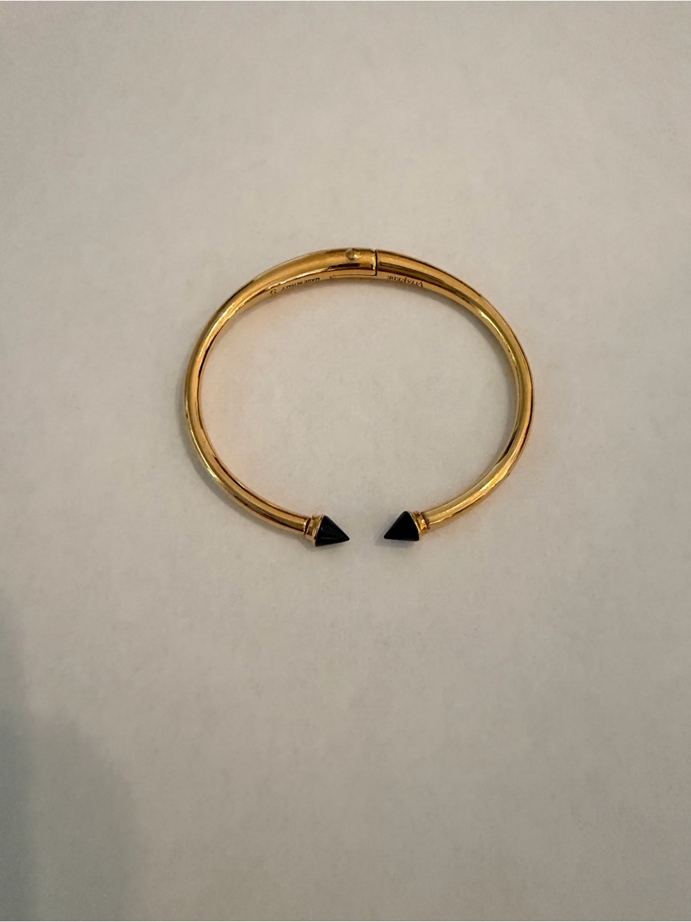 Vita Fede Ultra Mini Titan Stone Bracelet with Gold Finish and Onyx Tips